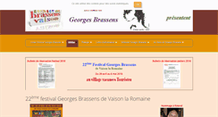 Desktop Screenshot of brassens-festivalvaisonlaromaine.eu